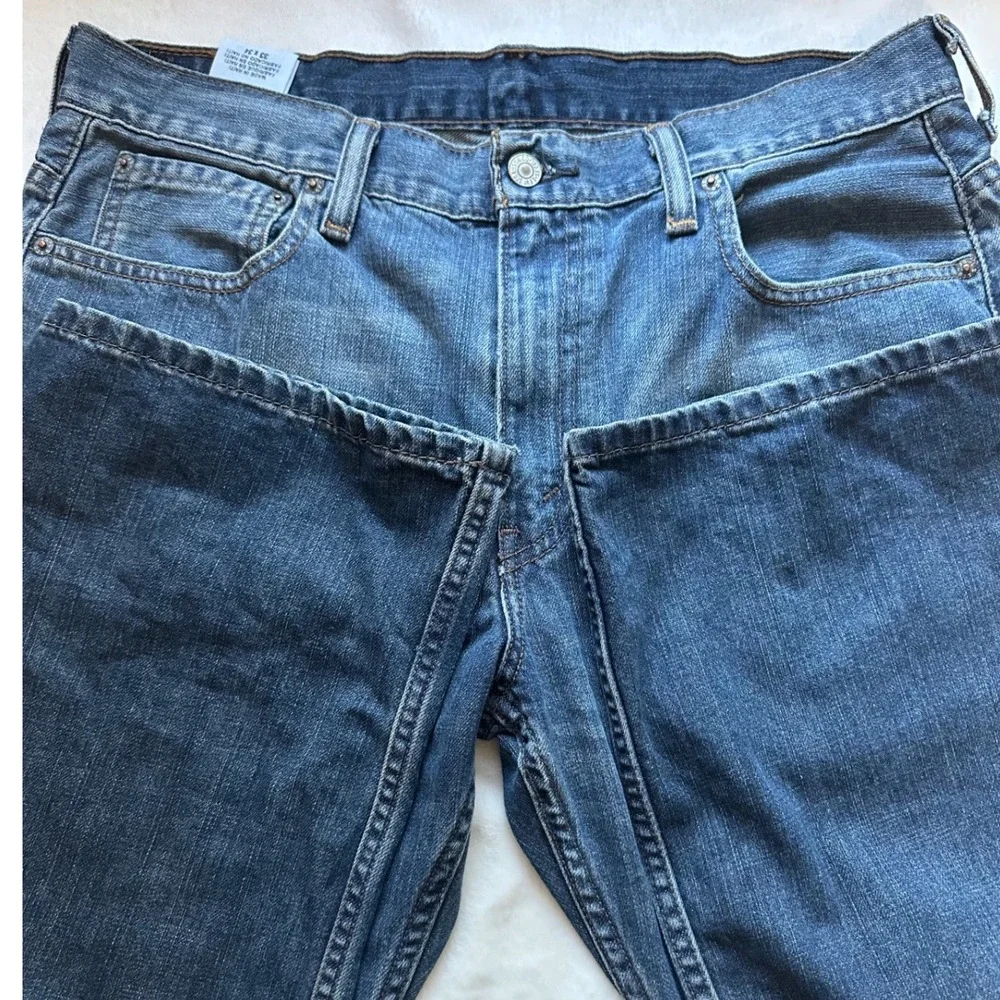 Levi's 569 Loose Straight Jeans Mens 33x34 100% Cotton Blank Red Tab Baggy Denim
